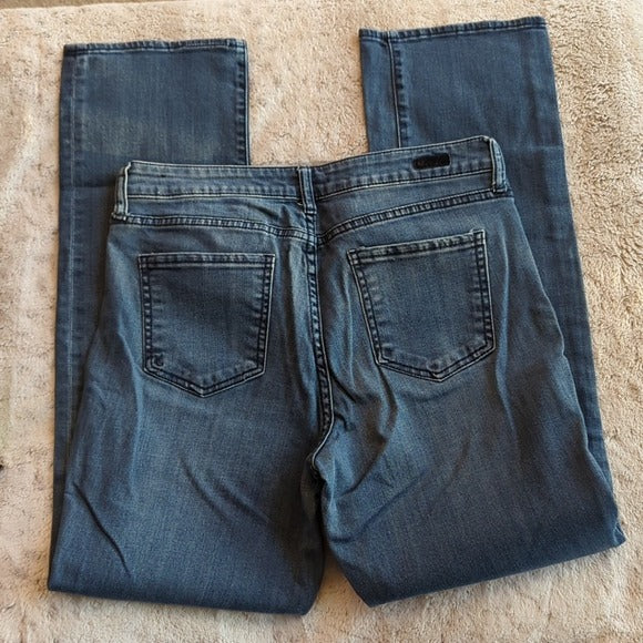 Kut From The Kloth High Rise Straight Leg Blue Jeans Size 10