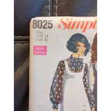 60s Indie BOHO Dress Jumper Top Vintage Sewing Pattern Simplicity 8025 14 34 UC