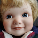 ASHTON DRAKE MARY TRETTER PORCELAIN  WINTER MAGIC Blonde Boy Doll Vintage