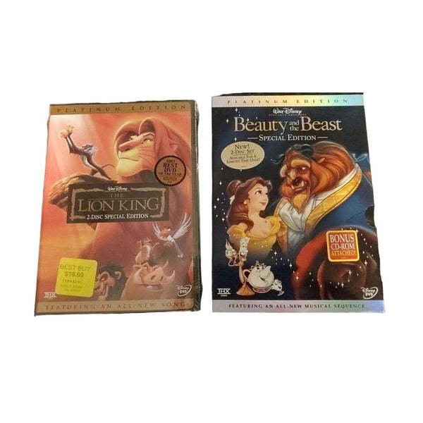 2 DVD Platinum Collection - Lion King and Beauty and the Beast