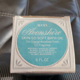 Avon Avonshire Skin So Soft Bath Oil Decanter - 1979 Original Woodland Fresh NOS
