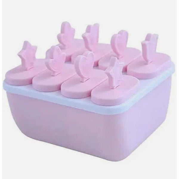 Akingshop Popsicle Molds Sets - DIY Ice Pop Molds-Popsicle Maker-8 Pack BPA Free