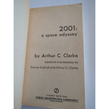 2001 A Space Odyssey - A Novel by Arthur C Clarke 1968 Paperback New American