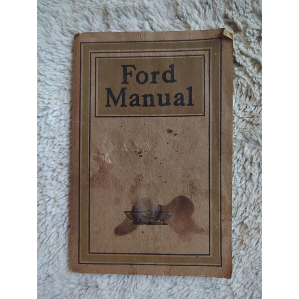 Ford Manual for Owners and Operators of Ford Cars Manual 1914 Original SC Vtg