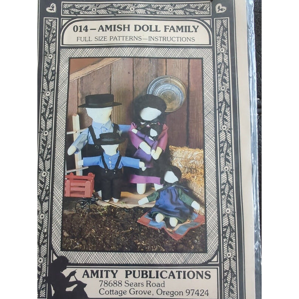 Amish Doll Family Pattern Instructions Full Size Patterns Amity Publications