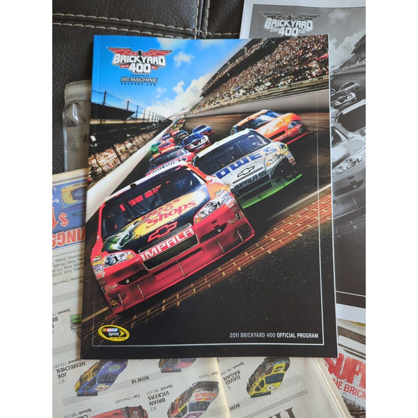 2011 Brickyard 400 Super Weekend Event Program Starting Line Sticker Ticket Set