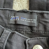 Zara Black High Rise Super Skinny Cigarette Jeans Size 2