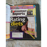 2007 CONSUMER REPORTS Magazine Monthly Jan-Dec Address Labels - In Green Binder