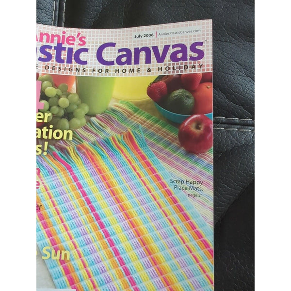 Annie's Plastic Canvas Magazine Pattern Book 14 Designs July 2006 Vintage