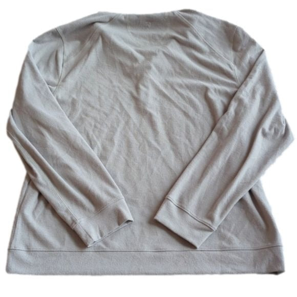 7 Diamonds Mens Restoration Quarter Zip Sweatshirt Top Beige Grey Cream Size XXL
