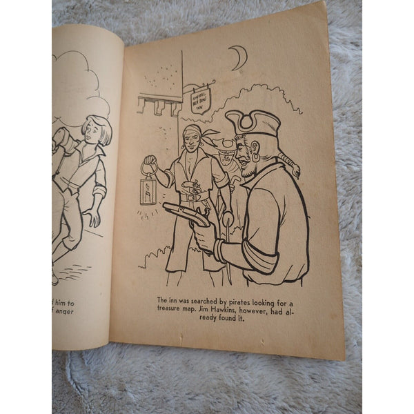 Swiss Family Robinson Coloring Book Of Famous Stories SC Vtg 1960 Bonnie Books