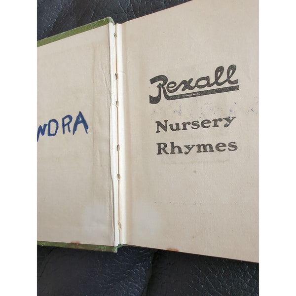 Antique Rexall Nursery Rhymes Book 1905 Small Book Children's book Vintage