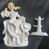 Vintage Lenwile China Ardalt Debutante Lady Artware Secret Ring Jewelry Holder