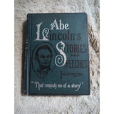 ABE LINCOLN'S STORIES And SPEECHES Hardcover Rhodes McClure 1897 HC Vtg Antique