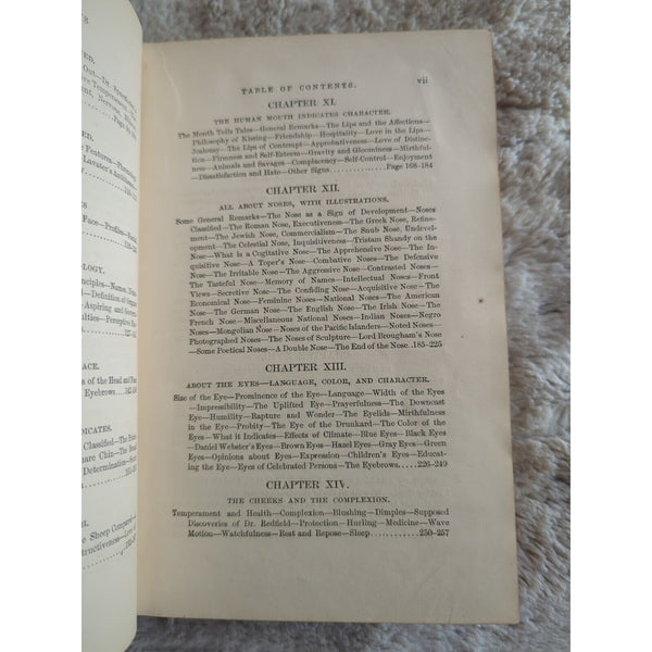 New Physiognomy Signs of Character Phrenology Samuel Wells 1872 HC Temperament