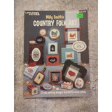 1983 Leisure Arts Country Folk Art 286 Counted Cross Stitch Pattern Book 10897