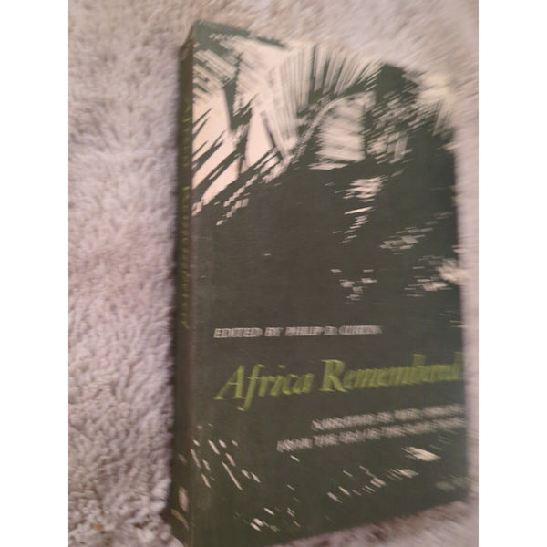 Africa Remembered Paperback 1967 Edited By Philip D Curtin West African Slaves