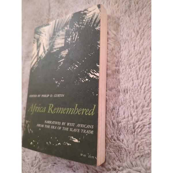 Africa Remembered Paperback 1967 Edited By Philip D Curtin West African Slaves