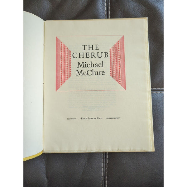 Michael McClure THE CHERUB HC Limited ISSUE 119/250 SIGNED 1st Edition 1970