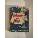 WINNIE THE WAC Vic Herman 1945 WWII Army Life Hardcover Cartoons Rough Rare Book