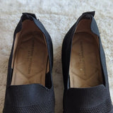 Adrienne Vittadini Sport Niko Espadrille Black Woven Slip On Women's Size 9M