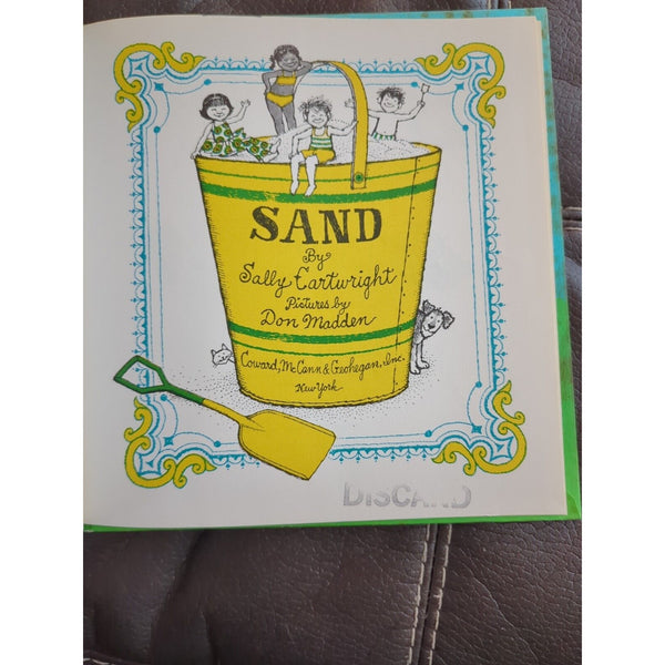 SAND By Sally Cartwright Don Madden Children's Book Hardcover 1975 Very Good ExL