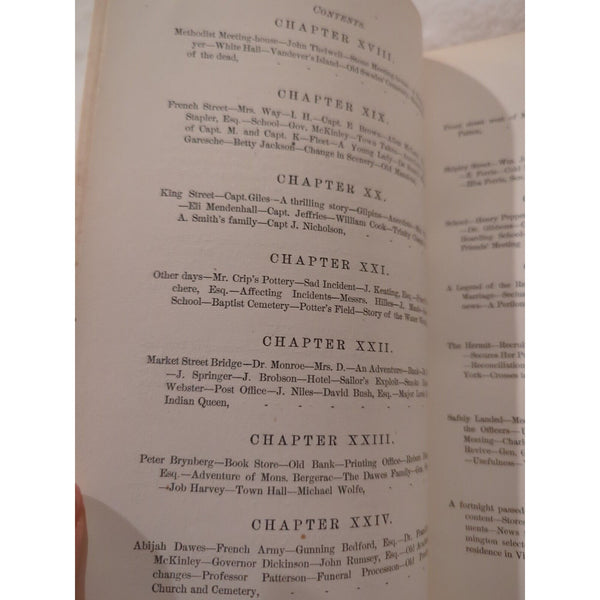 Elizabeth MONTGOMERY Reminiscences of Wilmington in Familiar Village Tales 1872