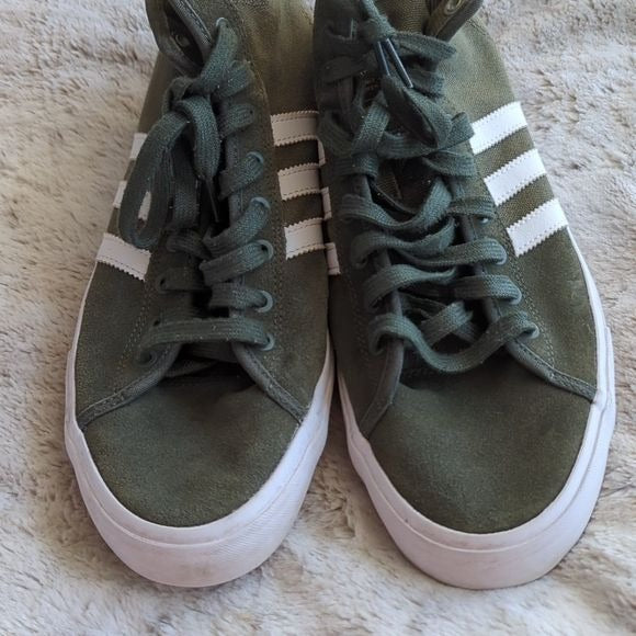 Adidas Originals Men's Matchcourt High RXRunning Shoe Olive Cargo White Size 12