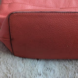 Michael Kors Peachy Pink Pebbled Leather Shoulder Tote Bag Purse Many Pockets