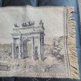 Vintage Milano Italy Wall Hanging Tapestry Table Runner 52 x 18 Machine Woven