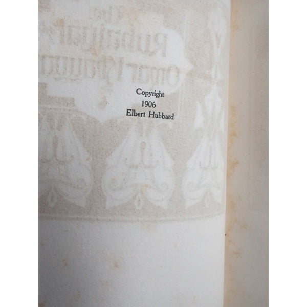 Elbert Hubbard Rubaiyat of Omar Khayyam 1906 Hardcover And Suede Page Marker