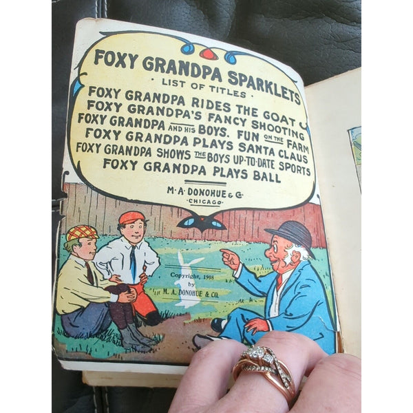 Foxy Grandpas Fancy Shooting Book Vintage 1908 M A Donohue Rough Shape Very Rare