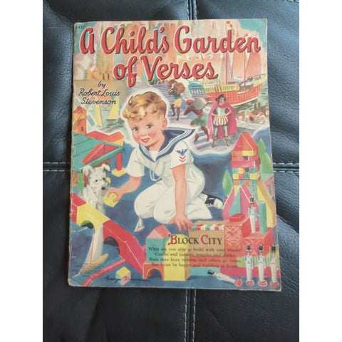 A Child's Garden of Verses by Robert Louis Stevenson, George Trimmer illust 1942