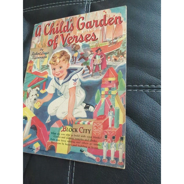 A Child's Garden of Verses by Robert Louis Stevenson, George Trimmer illust 1942