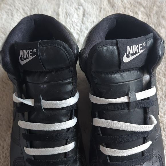 Nike Air Indee Black on Black Patent Leather High Top Court Shoe Size 8.5