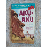 Aku-Aku The Secret Of Easter Island Thor Heyerdahl. Giant Cardinal Edition 1959