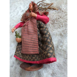 Two French Staton 12" Terracotta Clay Dolls Signed Simone Jouglas Depose Fisher