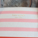 Kate Spade New York Patrice Tropical Red Pink Orange Striped Satchel Tote Bag