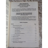 1980 Chevrolet Truck Owners Manual User Guide Reference Operator Book Fuses OEM