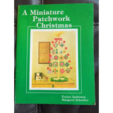 A Miniature Patchwork Christmas Book 1981 Paperback Evelyn Anderson Vintage