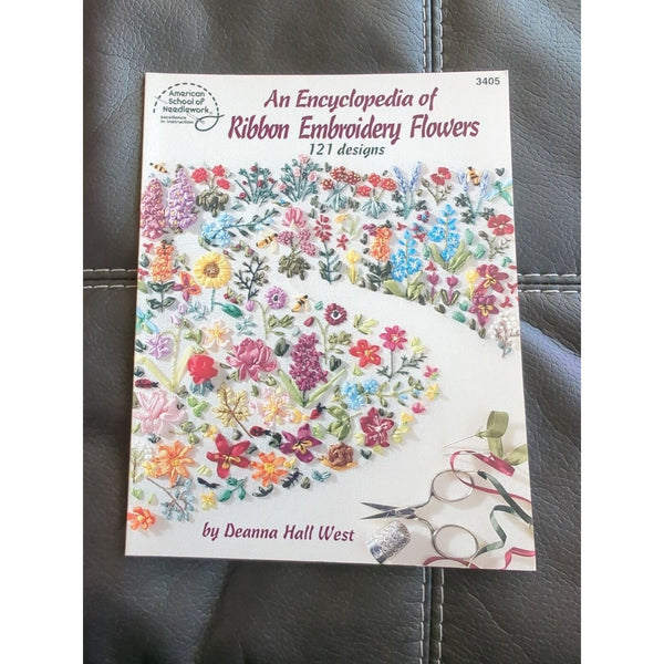 An Encyclopedia of Ribbon Embroidery Flowers Pattern Booklet 121 designs