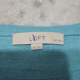 Ann Taylor LOFT Light Blue Simple Light Weight Crew Neck Sweater Size MP