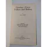 Gearing Cams Pulleys And Belting International Textbook Company 222B 1941 HC Vtg