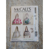 2012 McCall's M6522 Ladies Purse Tote Handbag in 4 Views Laura Ashley Pattern