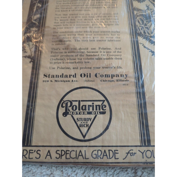 Original 1929 Standard Oil Company Ad Polarine Will Keep Your Tractor CONTENTED!