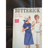 5176 BUTTERICK 1960's Misses Blouson Aline Dress Sewing Pattern Size 10 UC FF
