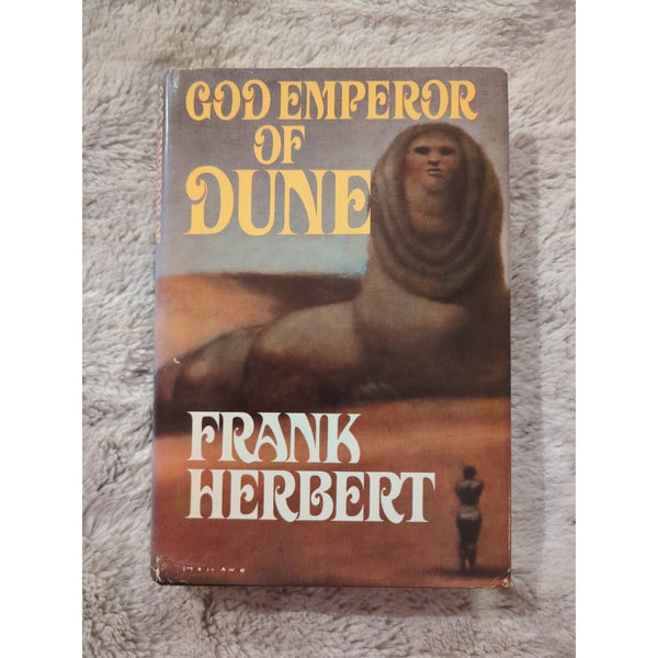 God Emperor Of Dune Book Club Edition Frank Herbert HC DJ Vtg 1981 Gutter L19