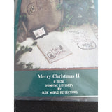 2000 UNCUT Olde World Reflections Stitchery Pattern # 2024 "Merry Christmas II"