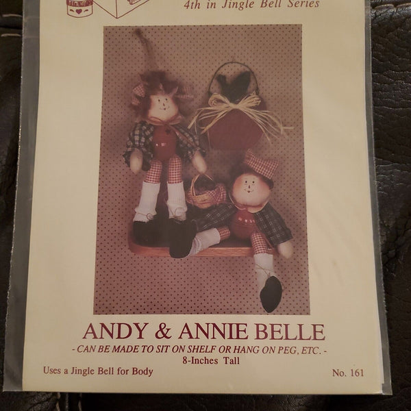 Andy & Annie Belle Twice as Nice Designs 8" Bell Doll Pattern New/Uncut 1992
