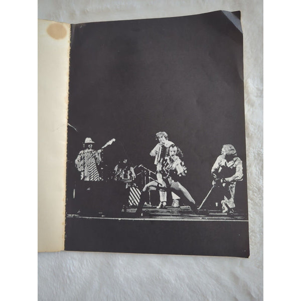 JETHRO TULL 1975 WAR CHILD TOUR Concert Program Tour Sheet Music Book SC Vtg